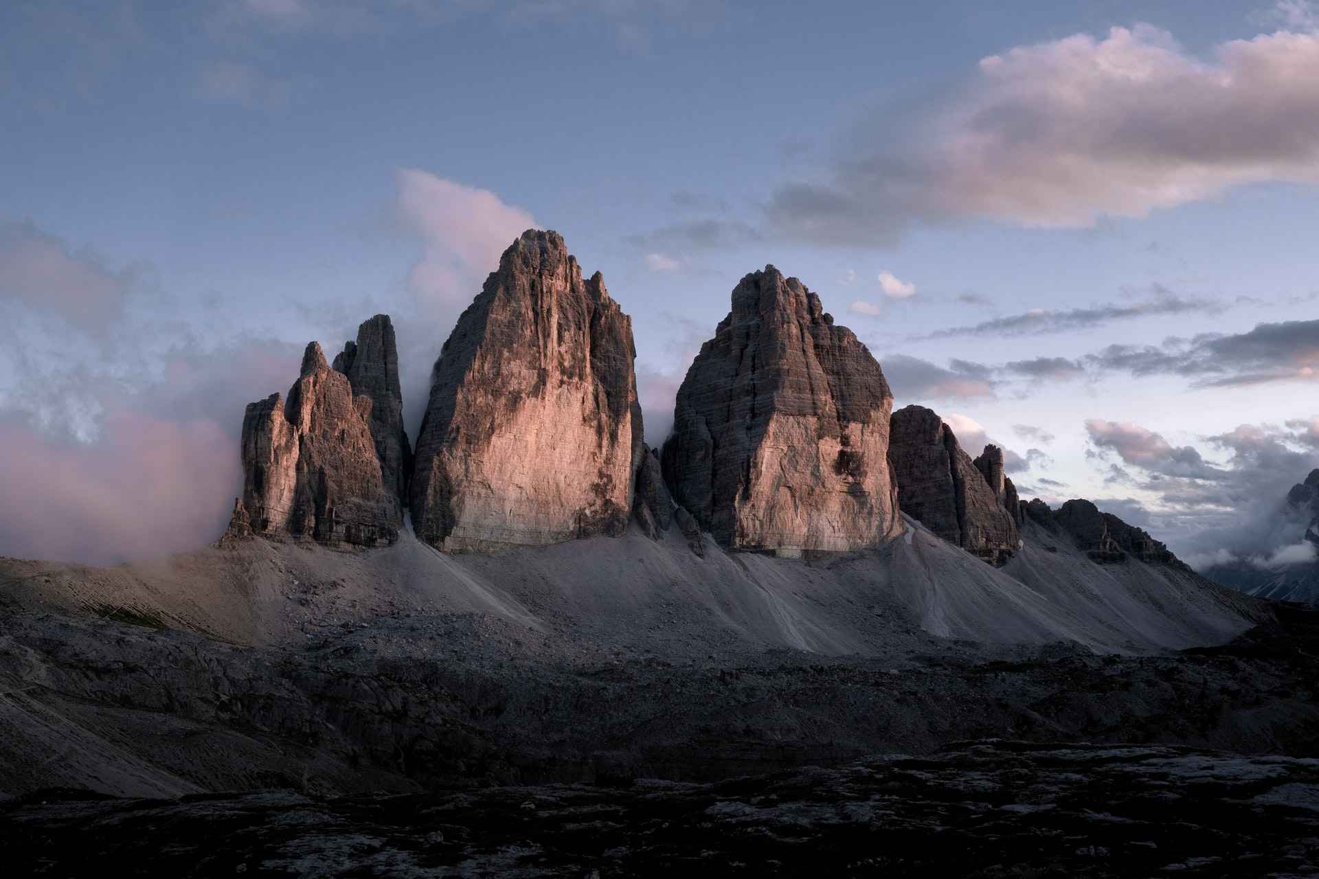 Tre Cime van een afstand