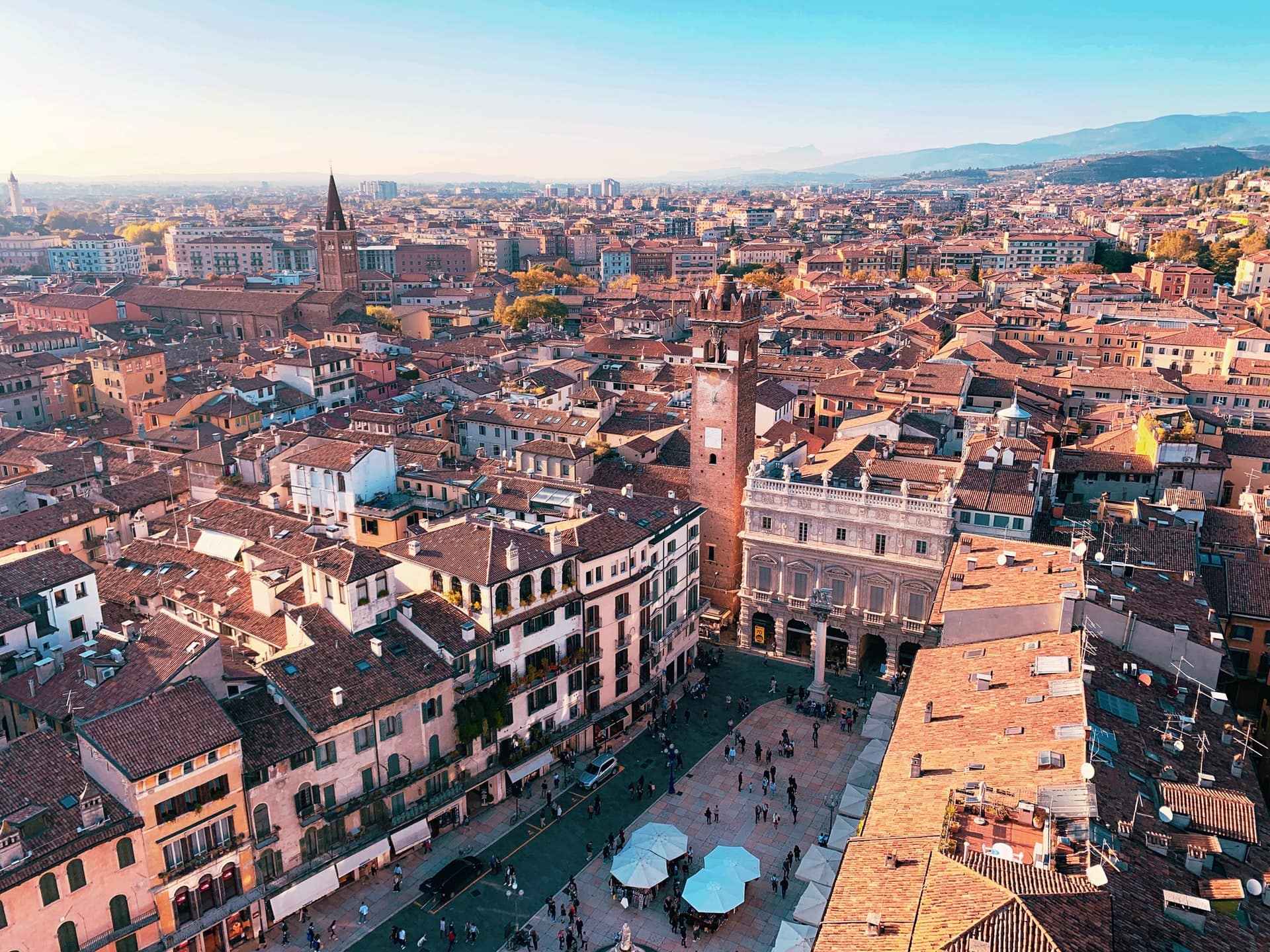 Uitzicht op stad Verona